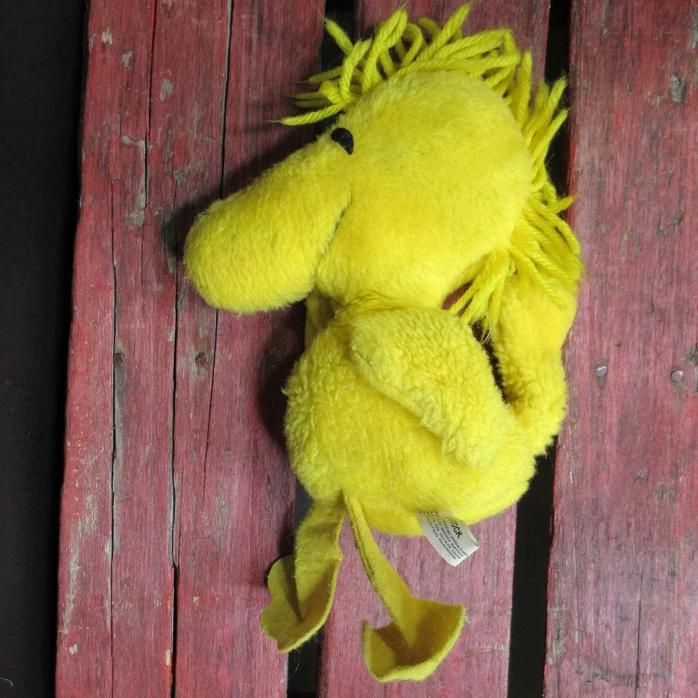 Vintage Peanuts Woodstock Plush Stuffed Animal Yellow Bird United Feature